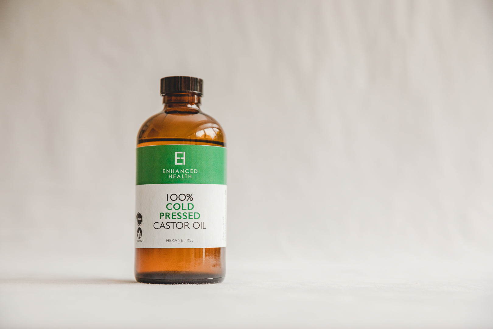 Hexane Free, Cold Pressed Organic Castor Oil - Enhanced Health